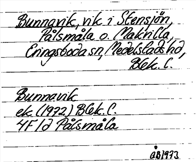 Bild på arkivkortet för arkivposten Bunnavik
