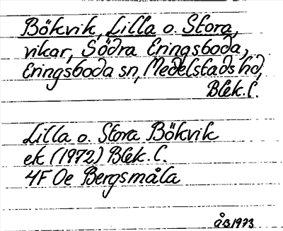 Bild på arkivkortet för arkivposten Bökvik, Lilla o. Stora
