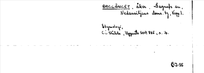 Bild på arkivkortet för arkivposten Baggänget