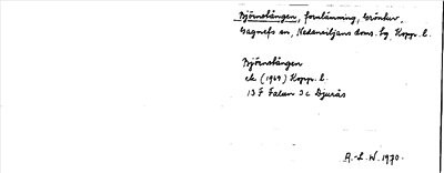 Bild på arkivkortet för arkivposten Björnstången