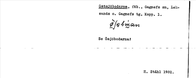 Bild på arkivkortet för arkivposten Östsjjöbodarna