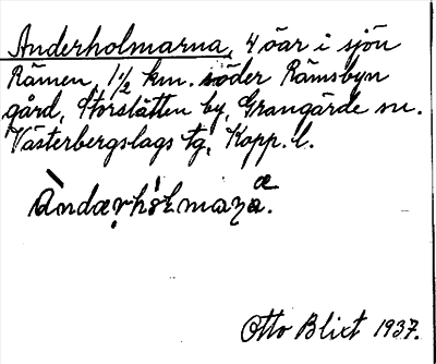 Bild på arkivkortet för arkivposten Anderholmarna