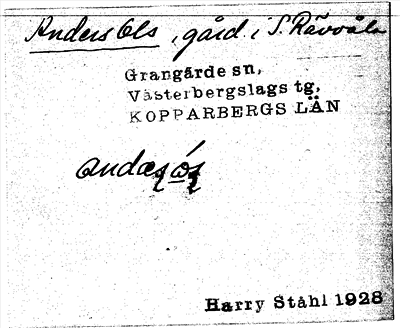 Bild på arkivkortet för arkivposten Anders Ols