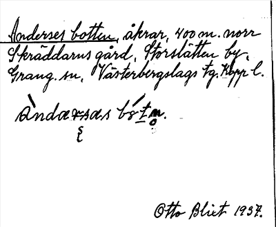 Bild på arkivkortet för arkivposten Anderses botten