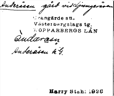 Bild på arkivkortet för arkivposten Anderåsen
