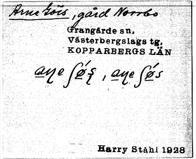 Bild på arkivkortet för arkivposten Arne Görs