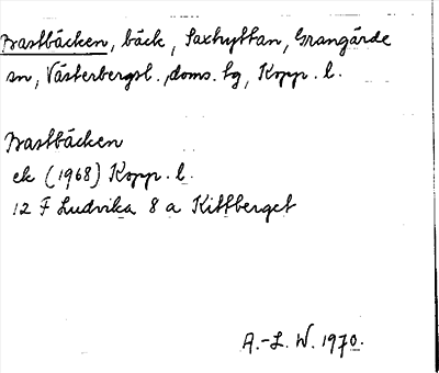 Bild på arkivkortet för arkivposten Bastbäcken