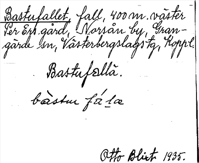 Bild på arkivkortet för arkivposten Bastufallet