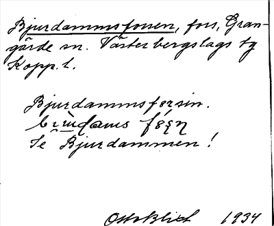 Bild på arkivkortet för arkivposten Bjurdammsforsen, se Bjurdammen