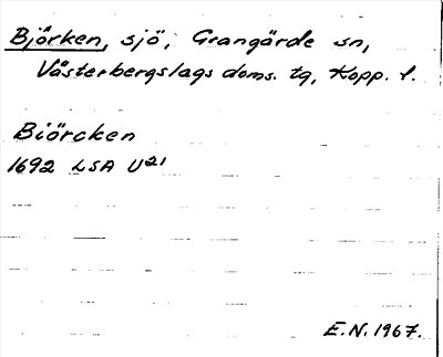 Bild på arkivkortet för arkivposten Björken
