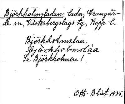 Bild på arkivkortet för arkivposten Björkholmsladan, se Björkholmen