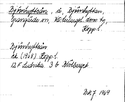 Bild på arkivkortet för arkivposten Björnhytteån