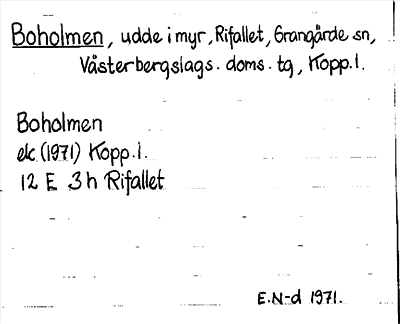 Bild på arkivkortet för arkivposten Boholmen
