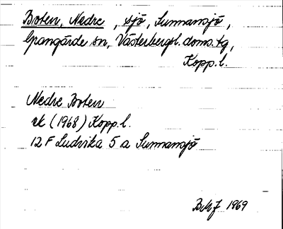 Bild på arkivkortet för arkivposten Boten, Nedre
