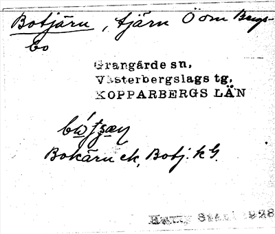 Bild på arkivkortet för arkivposten Botjärn