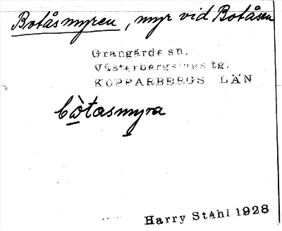 Bild på arkivkortet för arkivposten Botåsmyren