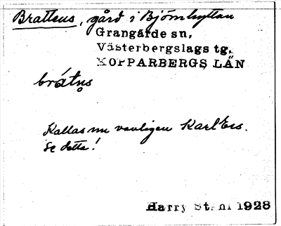 Bild på arkivkortet för arkivposten Brattens