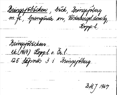 Bild på arkivkortet för arkivposten Bringsjöbäcken