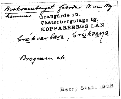 Bild på arkivkortet för arkivposten Brokvarnberget