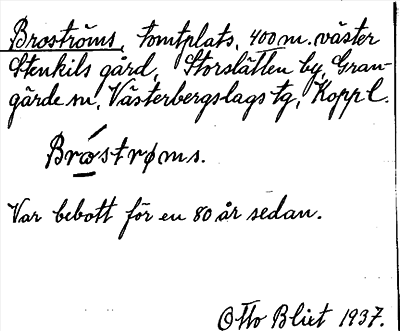 Bild på arkivkortet för arkivposten Broströms