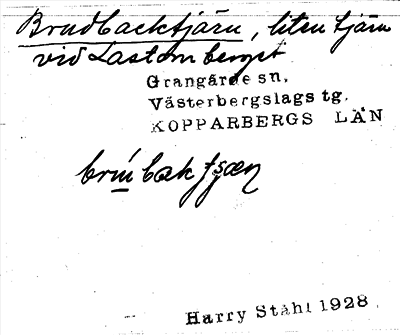 Bild på arkivkortet för arkivposten Brudbacktjärn