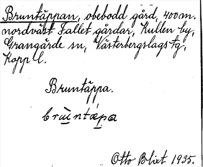 Bild på arkivkortet för arkivposten Bruntäppan