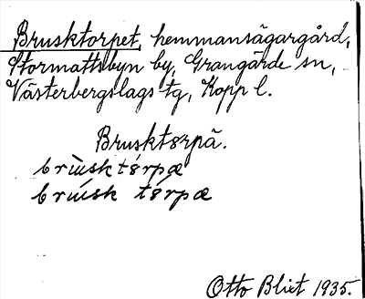 Bild på arkivkortet för arkivposten Brusktorpet