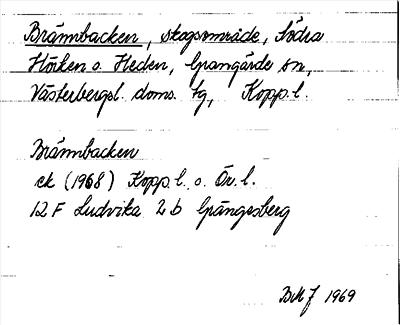 Bild på arkivkortet för arkivposten Brännbacken