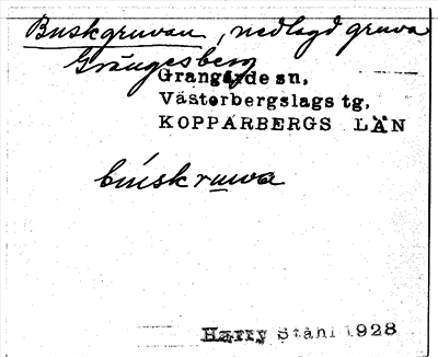 Bild på arkivkortet för arkivposten Buskgruvan