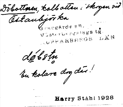 Bild på arkivkortet för arkivposten Döbottnen