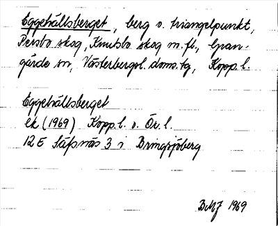 Bild på arkivkortet för arkivposten Eggehällsberget