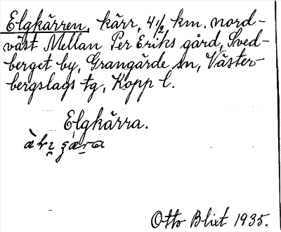 Bild på arkivkortet för arkivposten Elgkärren