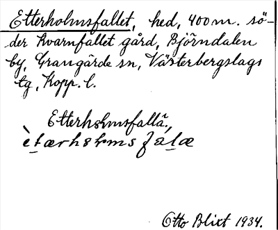 Bild på arkivkortet för arkivposten Etterholmsfallet