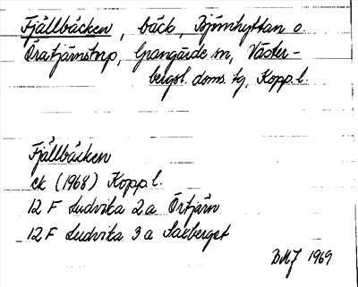 Bild på arkivkortet för arkivposten Fjällbäcken