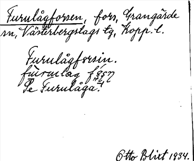 Bild på arkivkortet för arkivposten Furulågforsen, se Furulåga