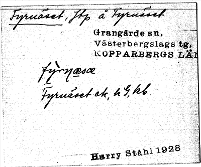 Bild på arkivkortet för arkivposten Fyrnäset