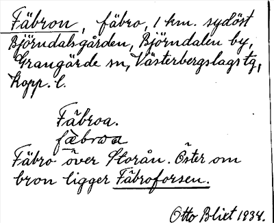 Bild på arkivkortet för arkivposten Fäbron