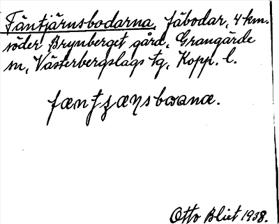 Bild på arkivkortet för arkivposten Fäntjärnsbodarna