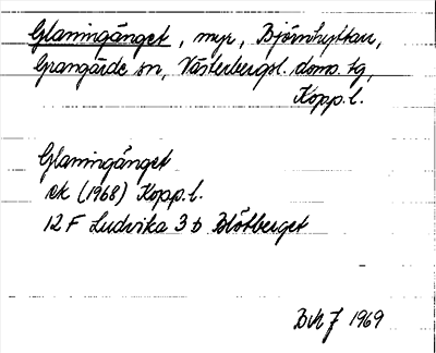 Bild på arkivkortet för arkivposten Glaningänget