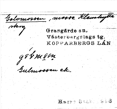 Bild på arkivkortet för arkivposten Golvmossen