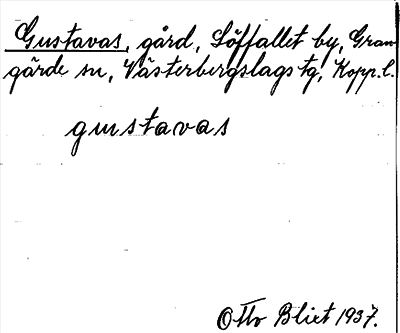 Bild på arkivkortet för arkivposten Gustavas