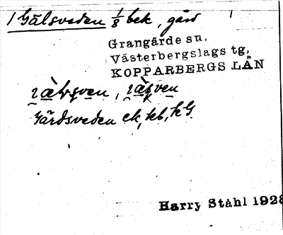 Bild på arkivkortet för arkivposten Gälsveden