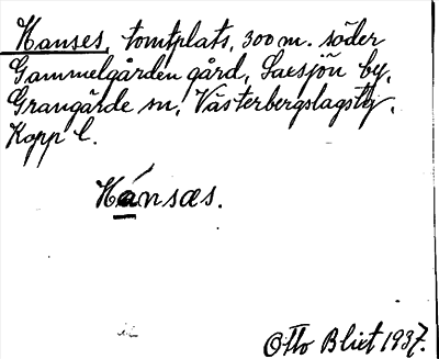 Bild på arkivkortet för arkivposten Hanses