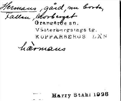 Bild på arkivkortet för arkivposten Hermans