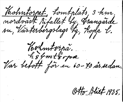 Bild på arkivkortet för arkivposten Holmtorpet
