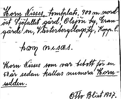 Bild på arkivkortet för arkivposten Horn Nisses