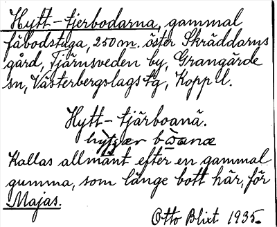 Bild på arkivkortet för arkivposten Hytt-tjerbodarna