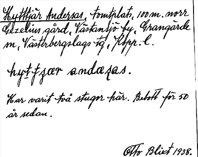 Bild på arkivkortet för arkivposten Hytttjär Andersas