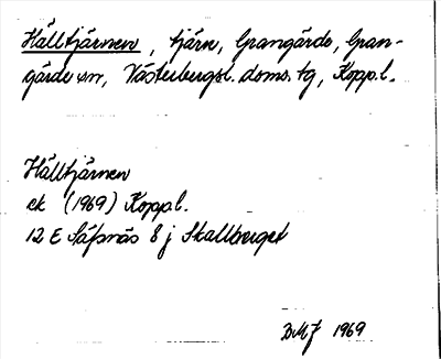 Bild på arkivkortet för arkivposten Hälltjärnen