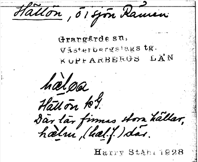 Bild på arkivkortet för arkivposten Hällön